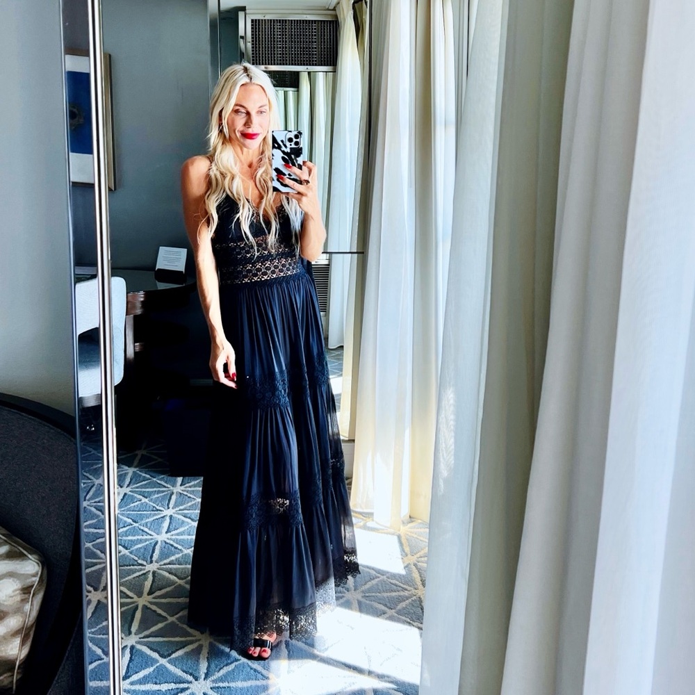 Charo Ruiz Ibiza black lace crochet Ibiza dress